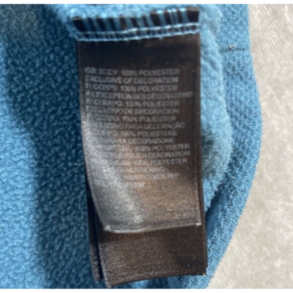 The North Face Mens XXL Teal Textured Quarter 1/4 Zip Pullover Jacket - Picture 7 of 8
